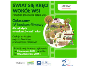 Weź udział w IV ogólnopolskim konkursie filmowym „Świat się kręci wokół wsi”!